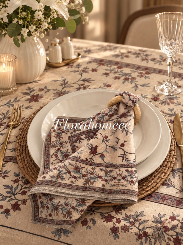 رومیزی و سفره ضدلک طرح باغ آرام