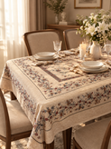 رومیزی و سفره ضدلک طرح باغ آرام