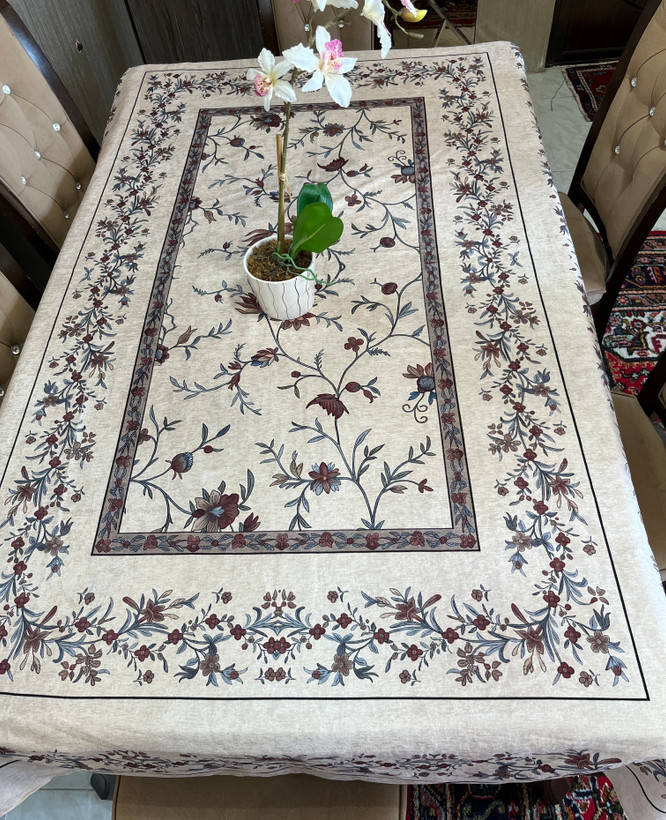رومیزی و سفره ضدلک طرح باغ آرام