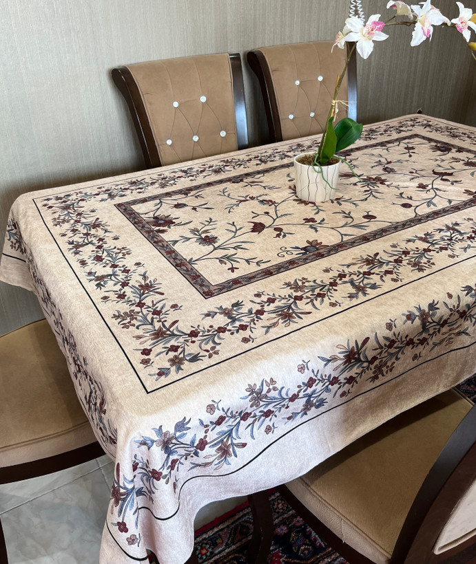 رومیزی و سفره ضدلک طرح باغ آرام